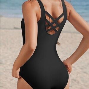 Chic Black Women's One-Piece Swimsuit